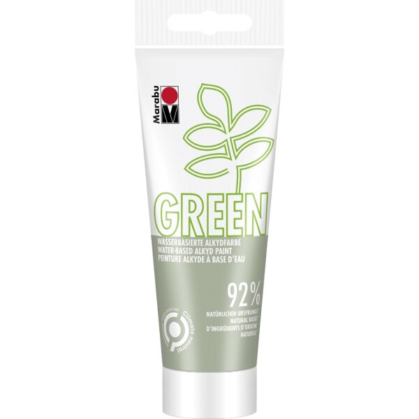 Marabu Green Wasserbasierte Alkydfarbe, metallic-silber