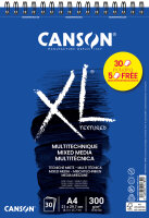 CANSON Bloc de dessin XL MIXED MEDIA Textured Promo, A4