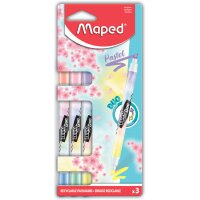 Maped Surligneur FLUOPEPS PEN DUO Pastel, blister de 3
