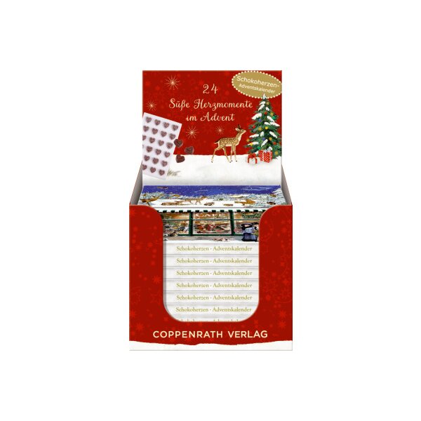 COPPENRATH Adventskalender Schokolade 72545 Herzmomente im Advent