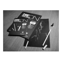 CLAIREFONTAINE CaryOn A4 975039C Noir 20 feuilles