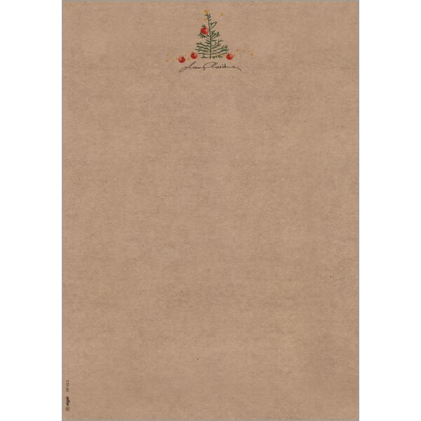 sigel Papier &agrave; motif de No&euml;l Christmas with apples, A4