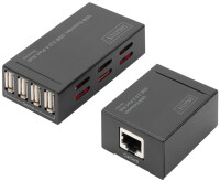 DIGITUS Extenseur USB et hub 2.0, 4 ports, 50 m