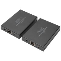 DIGITUS Kit dextension KVM HDMI IP, noir