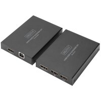 DIGITUS Kit dextension KVM HDMI IP, noir