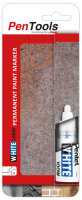 Pentel Marqueur permanent X100W, pointe ogive, blanc
