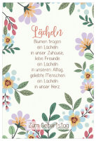 SUSY CARD Geburtstagskarte Lyrics "Lächeln"
