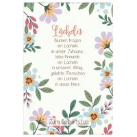 SUSY CARD Geburtstagskarte Lyrics Lächeln