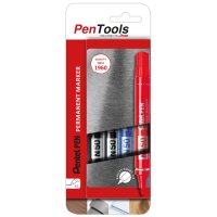 Pentel Marqueur permanent N50, pointe ogive, étui...