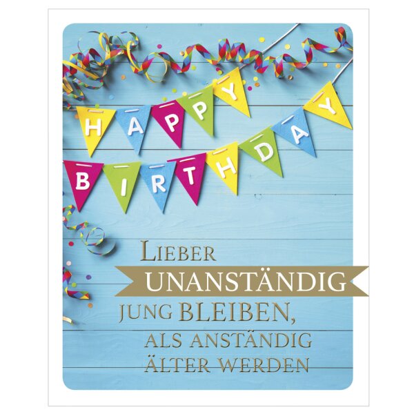SUSY CARD Geburtstagskarte Snapshot "Einhorn"