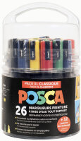 POSCA Pigmentmarker "Pack Educréatif Classique", 26er Set