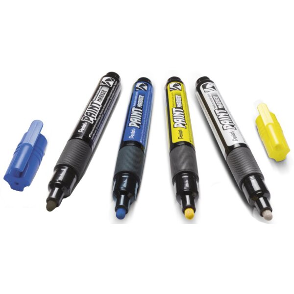 Pentel Marqueur peinture PAINT MARKER MMP20, &eacute;tui de 4