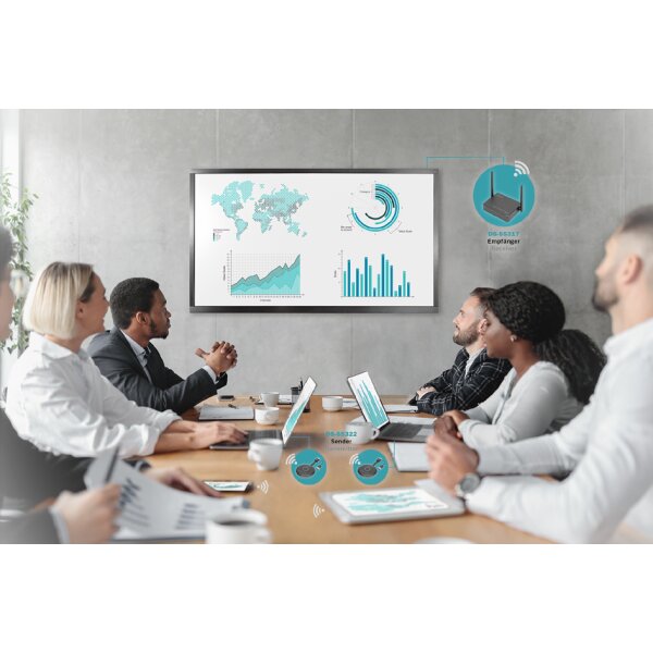 DIGITUS Système de présentation sans fil Click & Present Pro