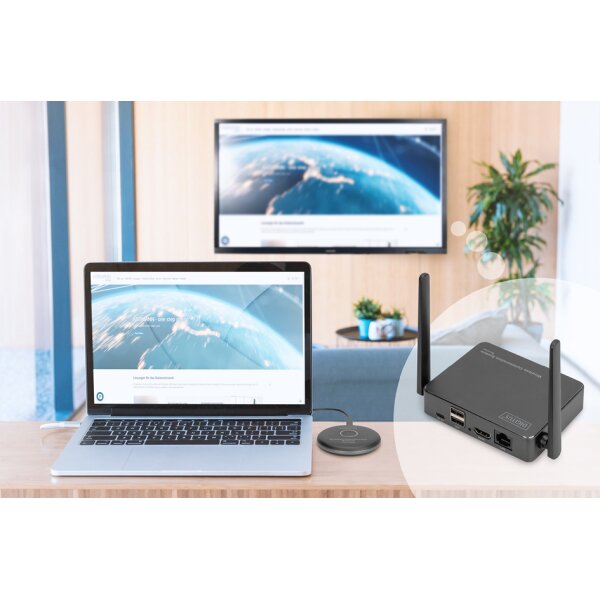 DIGITUS Système de présentation sans fil Click & Present Pro