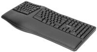 DIGITUS Ergonomische Tastatur, kabellos, schwarz
