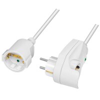 LogiLink Schutzkontakt-Stromverlängerungskabel, 3,0...