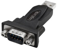 LogiLink USB 2.0 - RS232 Adapter mit Verlängerungskabel