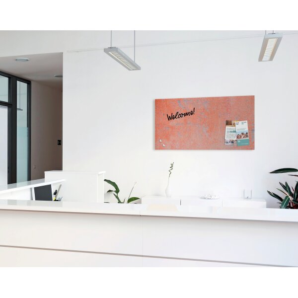 sigel Tableau magnétique en verre artverum Turquoise Wall