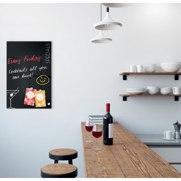 sigel Tableau magn&eacute;tique en verre artverum Cocktail