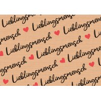 SUSY CARD Geschenkpapier Lieblingsmensch, auf Rolle