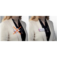 DURABLE Namensschild, mit Magnet, 90 x 54 mm, verdrehsicher