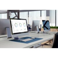 DURABLE Sous-main avec rainures, PP, bleu foncé