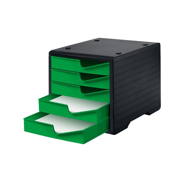 STYRO Styroswingbox 275-8430.519 schwarz/gecko 5 Schubladen