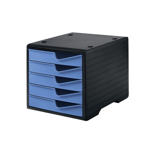 STYRO Styroswingbox 275-8430.629 sz/cornflower 5 Schubladen