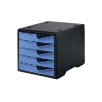 STYRO Styroswingbox 275-8430.629 sz/cornflower 5 Schubladen