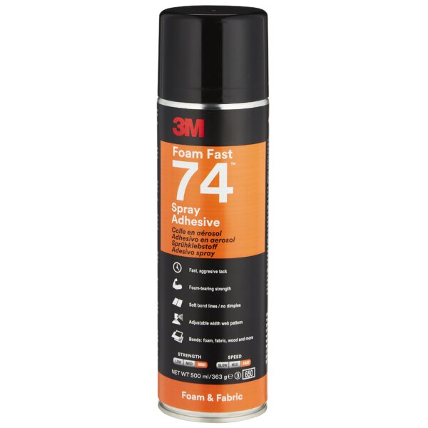 3M Sprühkleber FoamFast 74, orange, 500 ml