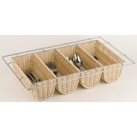 APS Range-couverts BUFFET GN 1/1, 4 compartiments, beige
