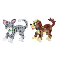 Hama Bügelperlen midi "Hunde und Katze",...