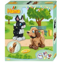 Hama Bügelperlen midi 3D "Hund und Katze",...