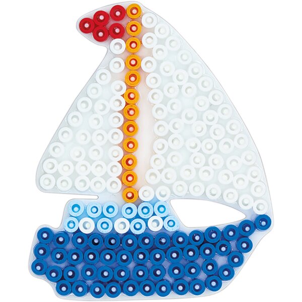 Hama Plaque pour perles midi Avion, blanc