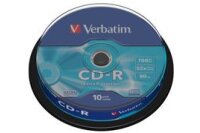 VERBATIM CD-R Spindle 80MIN 700MB 43437 52x 10 Pcs