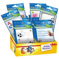 AVERY Zweckform ZDesign Assortiment étiquettes enfant SCHOOL