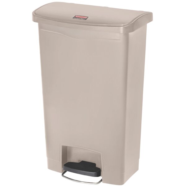 Rubbermaid Collecteur à pédale Slim Jim, 50 litres, noir