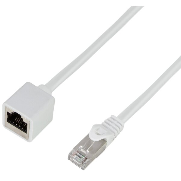 LogiLink Rallonge c&acirc;ble patch Premium, Cat.6A, 2 m, blanc