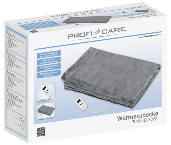 PROFI CARE Wärmezudecke PC-WZD 3061, grau