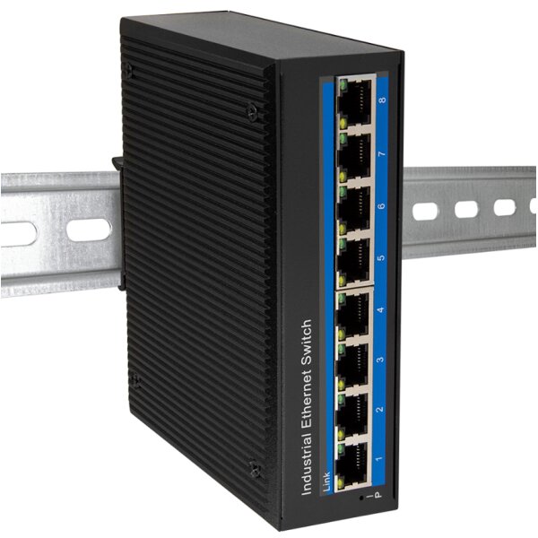 LogiLink Industrial Gigabit Ethernet Switch, 8-Port