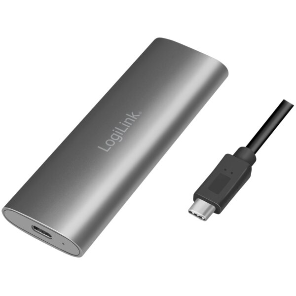 LogiLink Bo&icirc;tier externe pour SSD M.2 NVMe PCIe &amp; SATA, USB