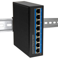 LogiLink Switch industriel Gigabit Ethernet PoE, 8 ports
