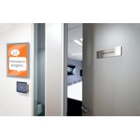 nobo Plakatrahmen Impression Pro, DIN A4, silber