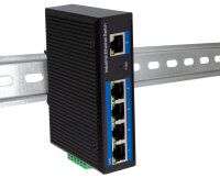LogiLink Switch industriel Fast Ethernet, 5 ports, unmanaged