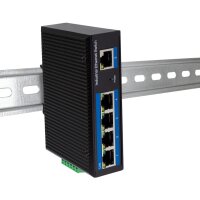 LogiLink Switch industriel Fast Ethernet, 5 ports, unmanaged