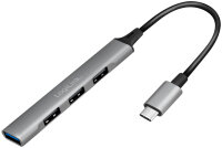 LogiLink Slim Hub USB 3.2 Gen 1, 4 ports, boîtier...