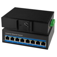 LogiLink Switch industriel Fast Ethernet, 8 ports, unmanaged