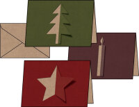 sigel Set de cartes de Noël Cut-out style, long (2/3...