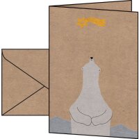 sigel Carte de Noël Polar bear with shooting star, A6