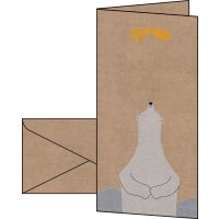 sigel Carte de Noël Polar bear with shooting star, A6